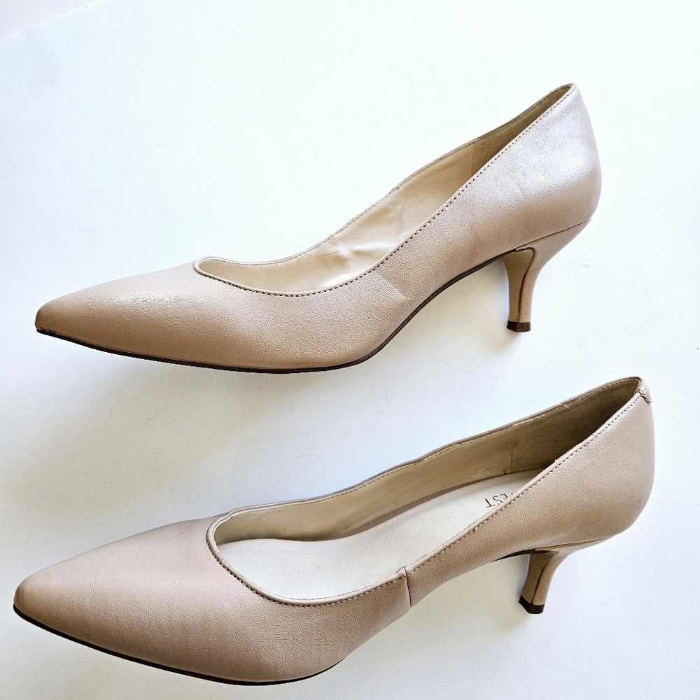 Nine West Heels Natural Sze 8 - Picture 9 of 10